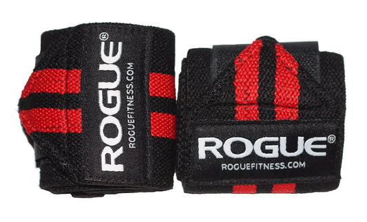 Rogue Black/Red Support Wraps 12"